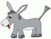 donkey simple clip art