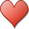 valentine smooth heart clip art
