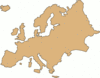 Continent Blank Europe large clip art