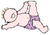 Baby toe touch baby clip art
