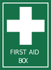 Safety first aid box sign clip art