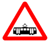 Street Road Sign tram clip art