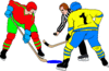 ice hockey 2 clip art
