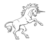 Mythical unicorn3 clip art