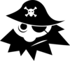pirate abstracted clip art