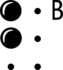 braille B