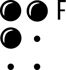 braille F
