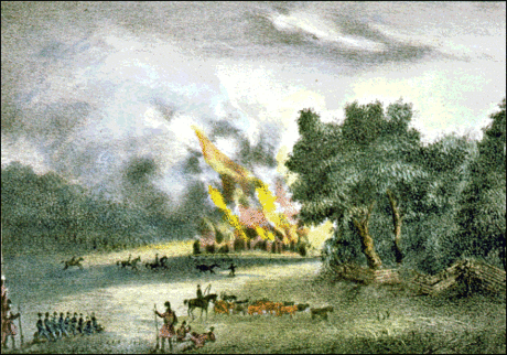 Seminole burning pilak li ka ha 1853
