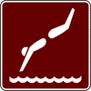 recreation sign diving clip art